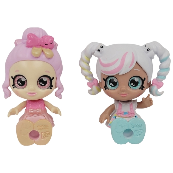 Kindi Kids Poseable Bobble Head Figurines 3.5" MARSHA MELLO & PIROUETTA - Moose - Picture 3 of 3